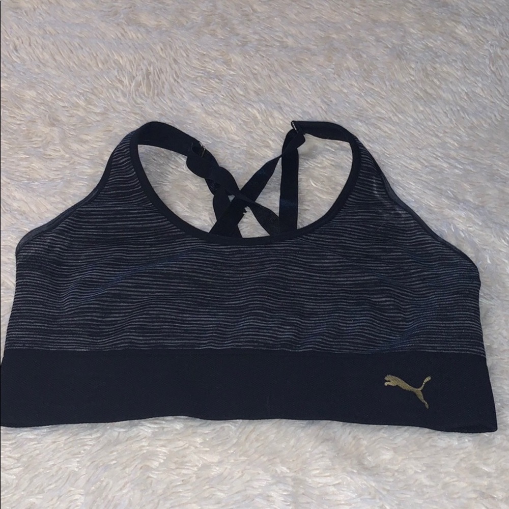 Black Puma sports bra